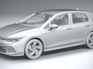Volkswagen Golf GTI 5-door 2020 3D 모델