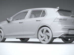 Volkswagen Golf GTI 5-door 2020 3D 모델
