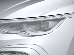 Volkswagen Golf GTI 5-door 2020 3D 모델