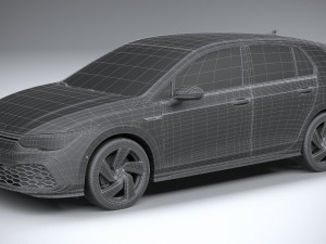 Volkswagen Golf GTI 5-door 2020 3D 모델