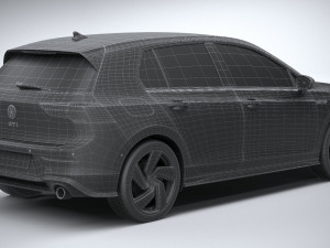 Volkswagen Golf GTI 5-door 2020 3D 모델