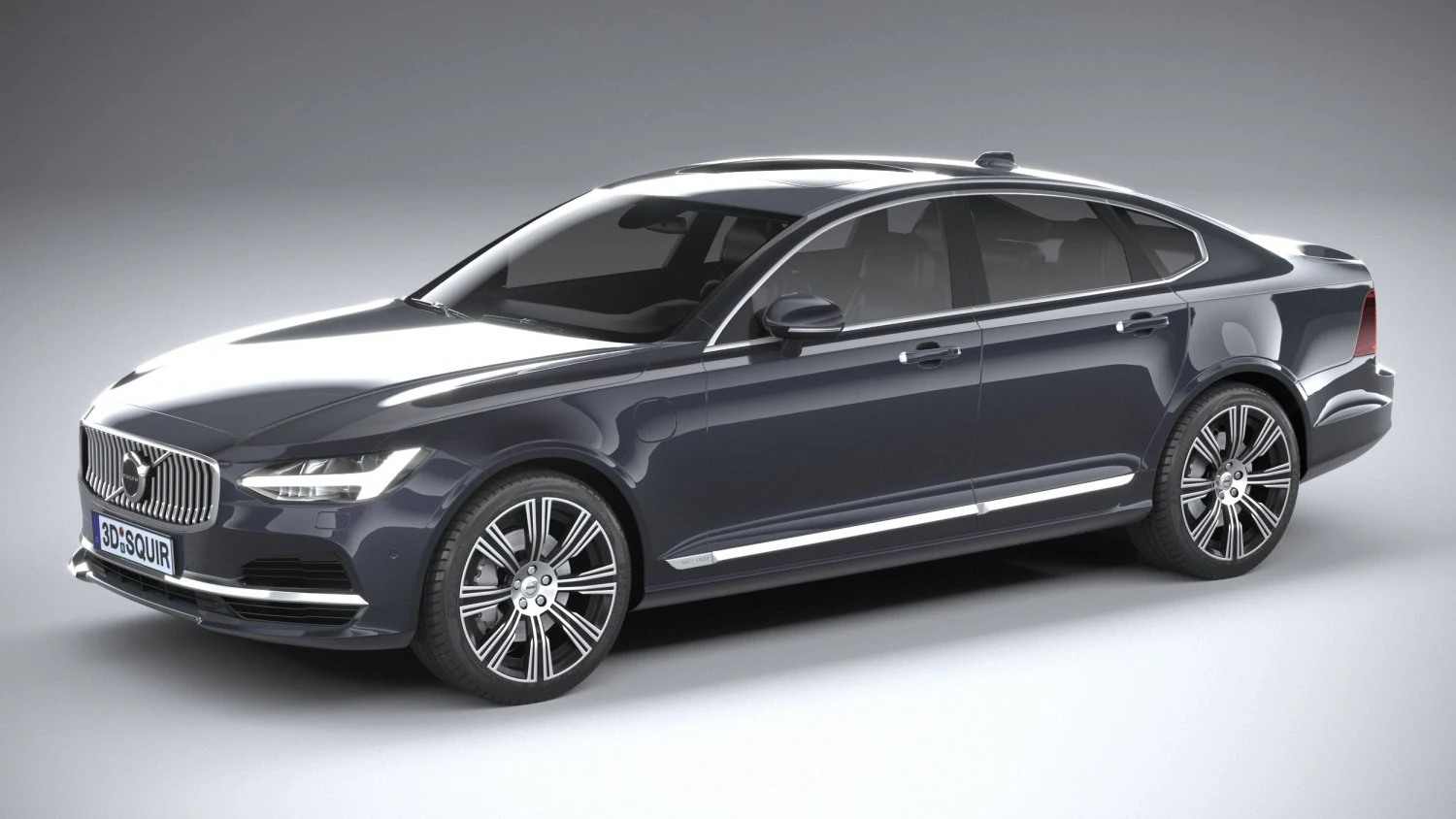 Volvo S90 2020 3D Model .c4d .max .obj .3ds .fbx .stl .blend 