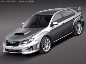 Subaru Impreza WRX STI Sedan 2010 3D Model