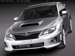 Subaru Impreza WRX STI Sedan 2010 3Dモデル