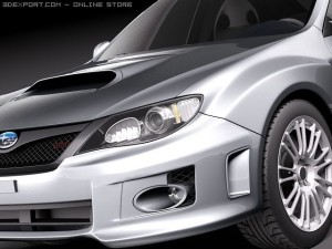 Subaru Impreza WRX STI Sedan 2010 3Dモデル