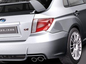 Subaru Impreza WRX STI Sedan 2010 3Dモデル