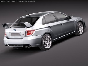 Subaru Impreza WRX STI Sedan 2010 3Dモデル