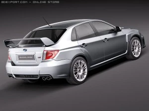 Subaru Impreza WRX STI Sedan 2010 3D Model