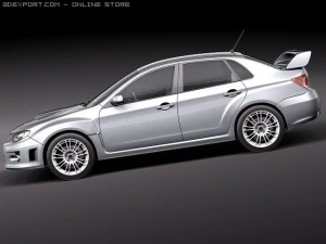 Subaru Impreza WRX STI Sedan 2010 3D Model