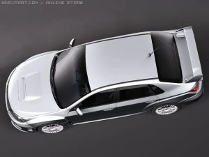 Subaru Impreza WRX STI Sedan 2010 3D Model