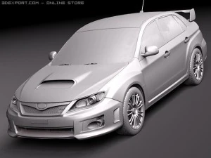 Subaru Impreza WRX STI Sedan 2010 3D Model