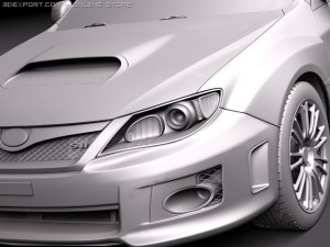 Subaru Impreza WRX STI Sedan 2010 3Dモデル