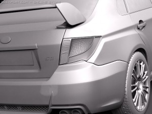 Subaru Impreza WRX STI Sedan 2010 3Dモデル