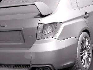 Subaru Impreza WRX STI Sedan 2010 3D Model