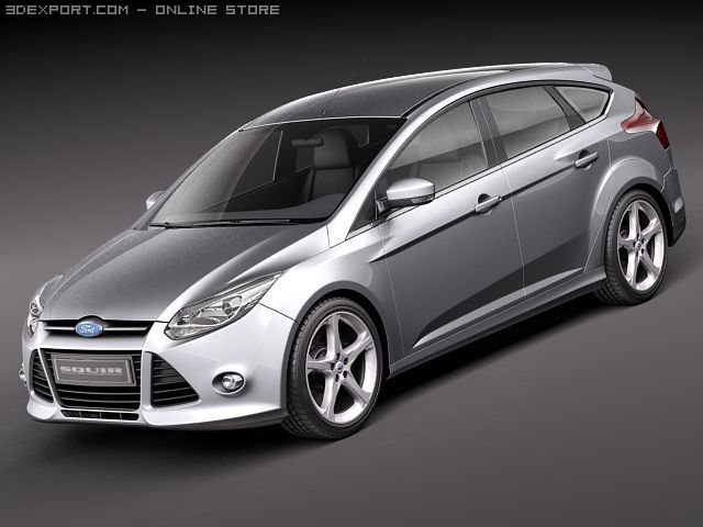 Focus 5-door Hatchback 2012 Modelo 3D .c4d .max .obj .3ds .fbx .stl .blend 