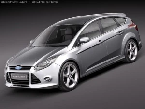Focus 5-door Hatchback 2012 3D Model