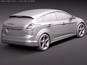 Focus 5-door Hatchback 2012 Modelo 3D