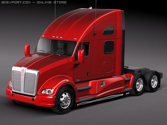 Kenworth T700 2010 3D Model .c4d .max .obj .3ds .fbx .stl .blend 