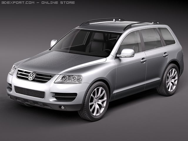 Volkswagen Touareg 2002-2007 3D Model .c4d .max .obj .3ds .fbx .stl .blend 