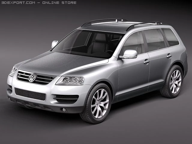 Volkswagen Touareg 2002-2007 3D Model .c4d .max .obj .3ds .fbx .stl .blend 