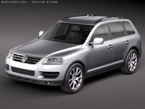 Volkswagen Touareg 2002-2007 3D Model