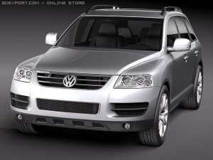 Volkswagen Touareg 2002-2007 3D Model