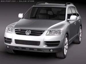 Volkswagen Touareg 2002-2007 3D Model