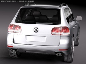 Volkswagen Touareg 2002-2007 3D Model
