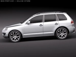 Volkswagen Touareg 2002-2007 3D Model
