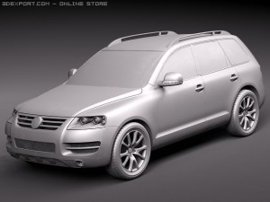 Volkswagen Touareg 2002-2007 3D Model