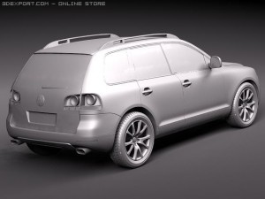 Volkswagen Touareg 2002-2007 3D Model