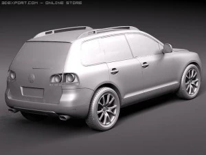 Volkswagen Touareg 2002-2007 3D Model