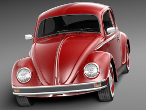 Volkswagen Beetle 1980 3Dモデル