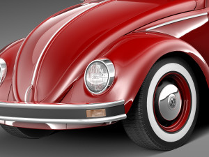 Volkswagen Beetle 1980 3Dモデル