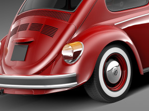 Volkswagen Beetle 1980 3Dモデル