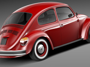 Volkswagen Beetle 1980 3Dモデル