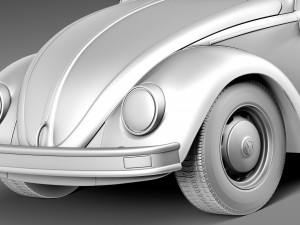 Volkswagen Beetle 1980 3Dモデル