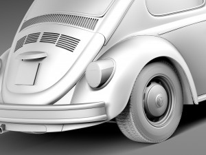 Volkswagen Beetle 1980 3Dモデル