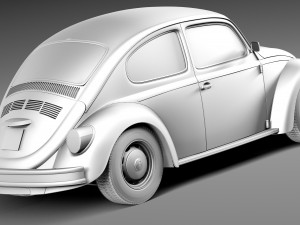 Volkswagen Beetle 1980 3Dモデル