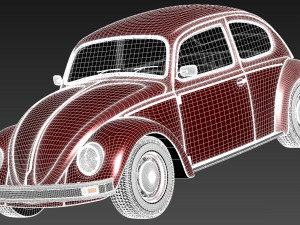 Volkswagen Beetle 1980 3Dモデル
