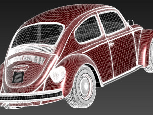 Volkswagen Beetle 1980 3Dモデル