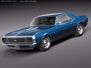 Chevrolet Camaro 1967 SS 3D मॉडल
