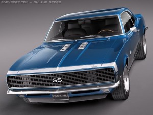 Chevrolet Camaro 1967 SS 3D Модель