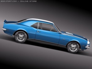 Chevrolet Camaro 1967 SS 3D Модель