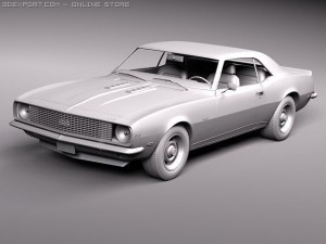 Chevrolet Camaro 1967 SS 3D Модель