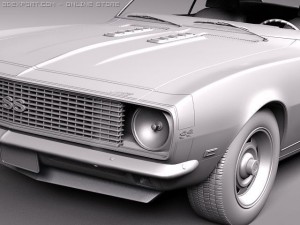 Chevrolet Camaro 1967 SS 3D Модель