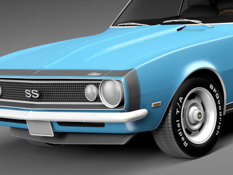 Chevrolet Camaro SS 1967 3D Model