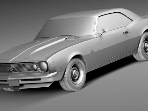 Chevrolet Camaro SS 1967 3D Model
