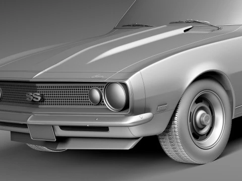 Chevrolet Camaro SS 1967 3D Model