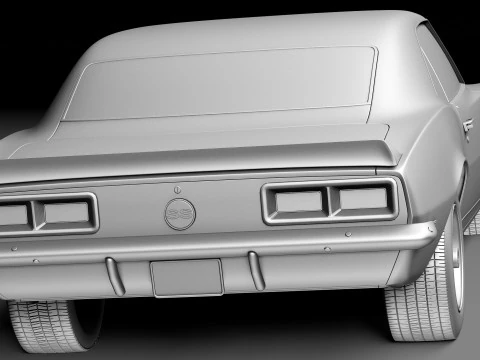 Chevrolet Camaro SS 1967 3D Model